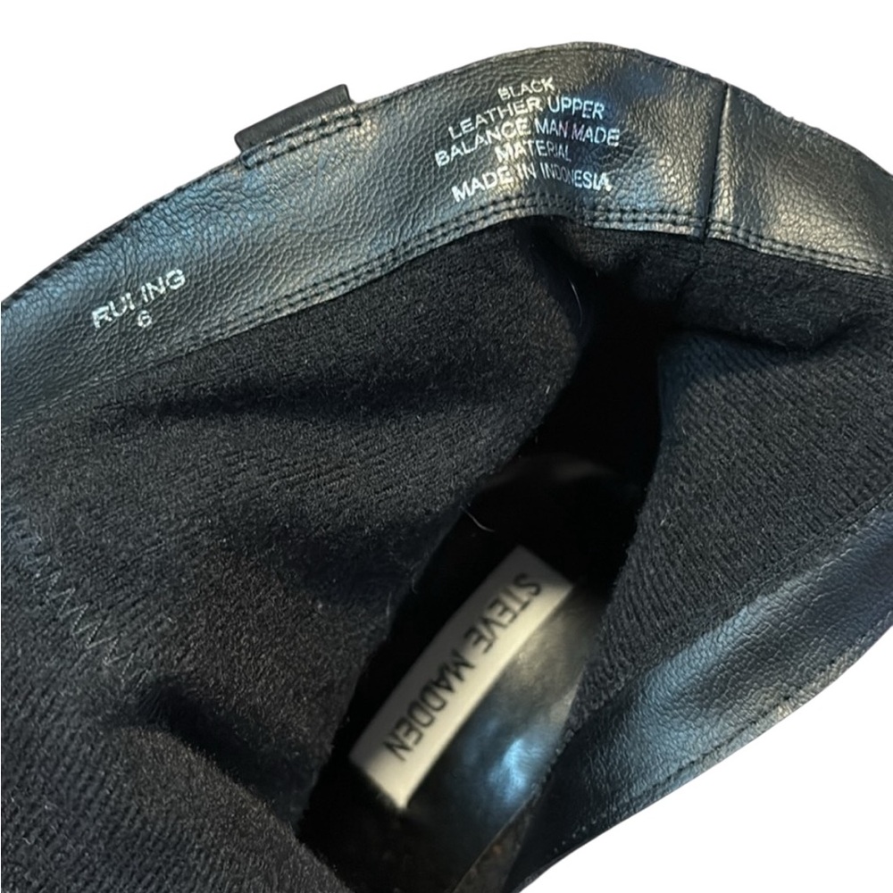 Steve Madden, Ruling Black Nubuck Booties, Size 6, Gently Worn - Picture 7 of 7